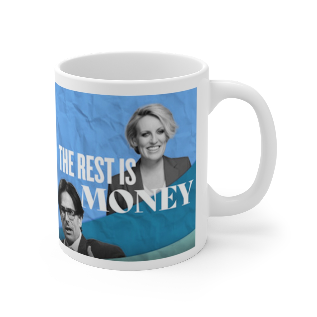 The Rest Is Money White Mug